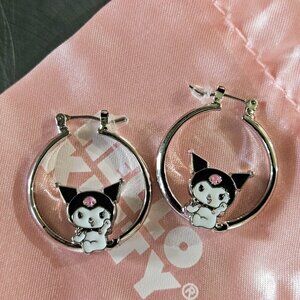 Bundle 3 HK Items for $10: Hello Kitty and Friends Kuromi Hoop Earrings